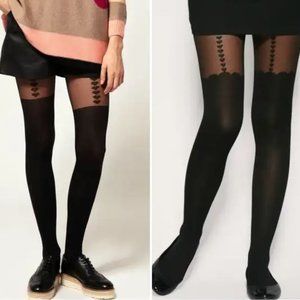 New F21 2 Lot Fashion Tights Small/Medium